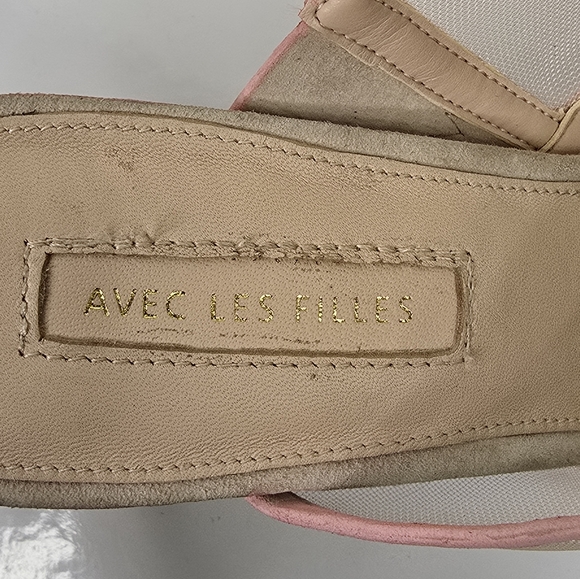 Avec Les Filles Pink JOELLE Mule Heels - Picture 3 of 9